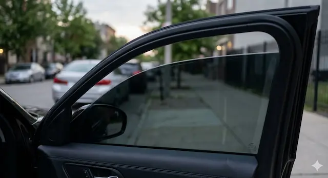 Cửa kính ô tô sau khi được dán phim cách nhiệt giúp giảm chói và chống nóng hiệu quả