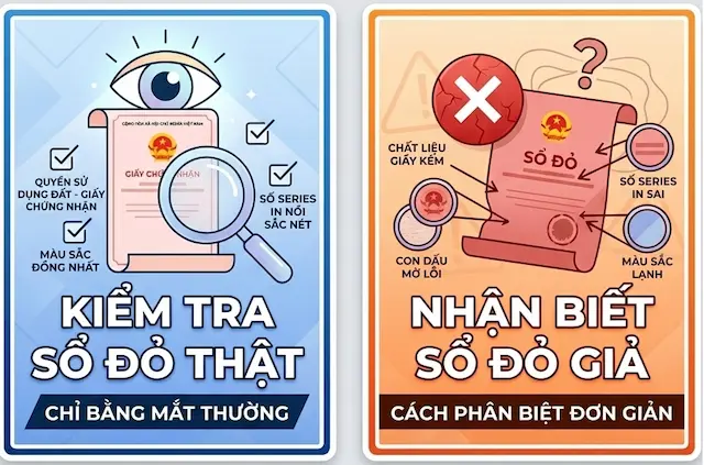 Hình ảnh kính lúp phóng đại soi chi tiết hoa văn bảo mật trên sổ đỏ thật để hướng dẫn cách kiểm tra giấy tờ nhà đất bằng mắt thường