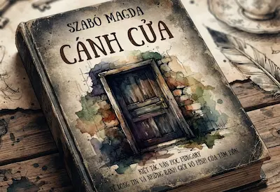 tranh minh họa màu nước cuốn sách kiệt tác văn học Hungary The Door