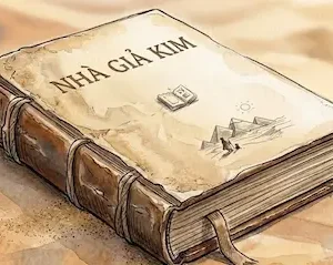Cuốn tiểu thuyết Nhà Giả Kim bìa da cổ điển