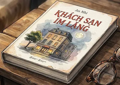 Tranh minh họa màu nước Tiểu thuyết Khách Sạn Im Lặng