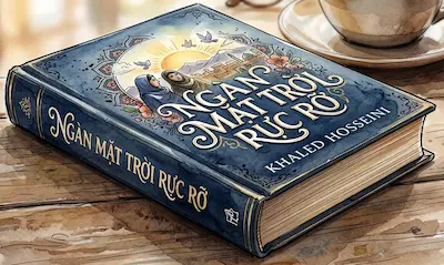 Tranh minh họa màu nước Tiểu thuyết Ngàn Mặt Trời Rực Rỡ
